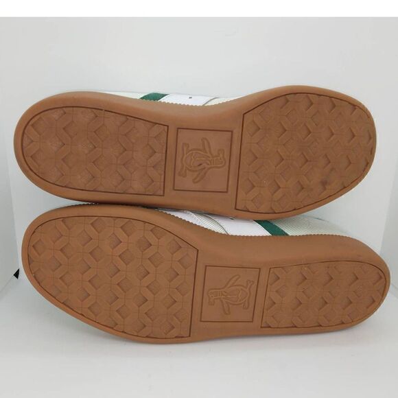 Penguin by Munsingwear Men's Casual White/Green Leather/Fabric Sneakers - sz. 12 - Picture 5 of 6